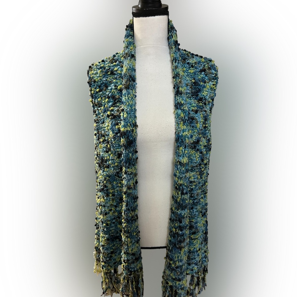 Ruby Rd. Multicolor Textured Knit cardigan/Vest-L - Picture 8 of 10